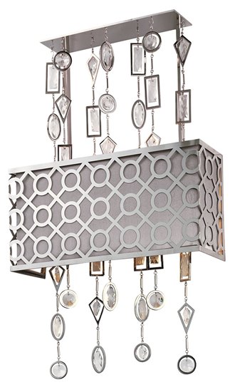 Picture of 40W Symmetry 3-Light Wall Sconce PN Fabric G9 Xenon 