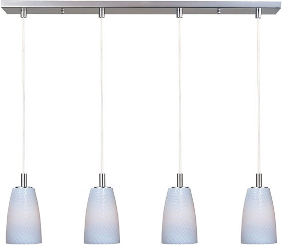 Picture of 50W Carte 4-Light Pendant SN White Ripple G9 (OA HT 24"-60")