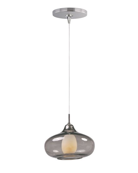 Foto para 50W Graduating 1-Light RapidJack Pendant and Canopy PC Graduating Smoke Glass 12V GY6.35 T4 Xenon (OA HT 9.25"-129.25") (CAN 4.25"x1.25")