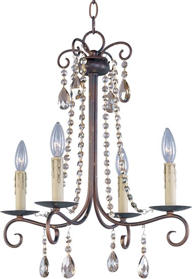 Foto para 60W Adriana 4-Light Chandelier UR CA Incandescent 36" Chain