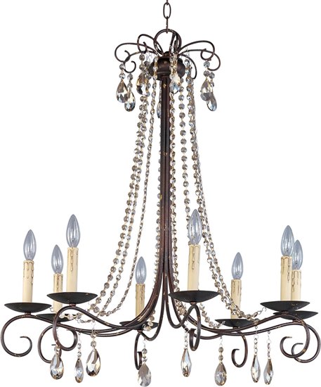 Picture of 60W Adriana 8-Light Chandelier UR CA Incandescent 36" Chain