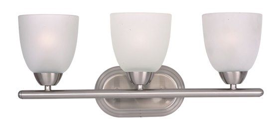 Picture of 60W Axis 3-Light Bath Vanity SN Frosted MB 