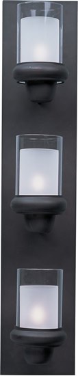 Picture of 60W Bayview 3-Light Bath Vanity BZ Clear/Frosted Glass G9 Frost Xenon 5.75"x28" 