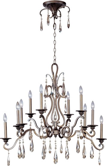 Picture of 60W Chic 10-Light Chandelier HR CA Incandescent 72" Chain