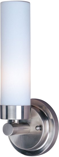 Picture of 60W Cilandro 1-Light Wall Sconce SN White Glass MB T10 Incandescent 4-Min