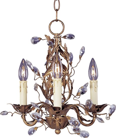 Foto para 60W Elegante 3-Light Chandelier EG CA Incandescent 14"x14.5" 36" Chain