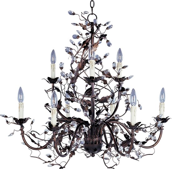 Picture of 60W Elegante 9-Light Chandelier OI CA Incandescent 72" Chain