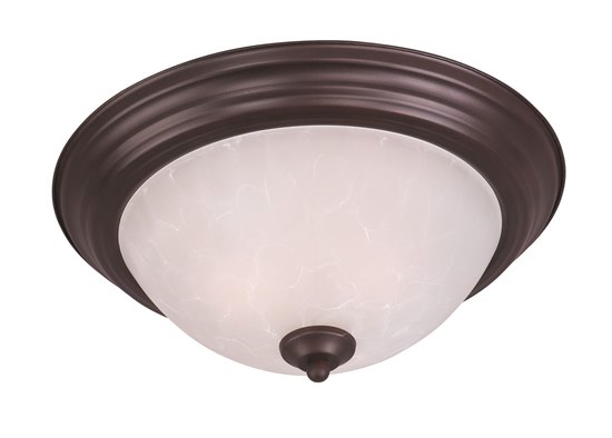 Foto para 60W Essentials - 584x-Flush Mount OI 2-lights Ice Glass MB Incandescent 