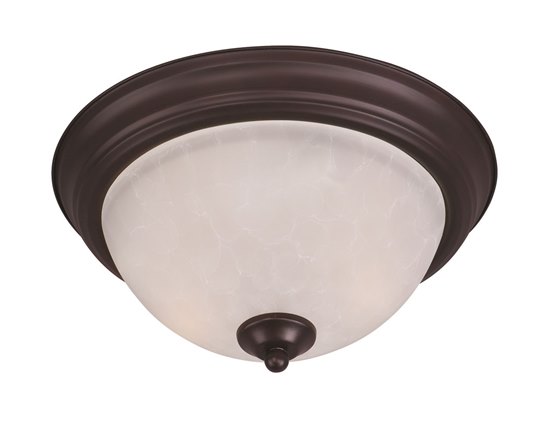 Foto para 60W Essentials - 584x-Flush Mount OI Ice Glass MB Incandescent 