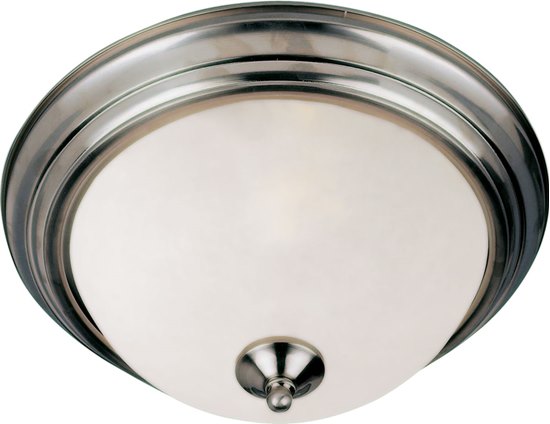 Picture of 60W Essentials - 584x-Flush Mount SN 2-lights Frosted Glass MB Incandescent 13.5"x6" 