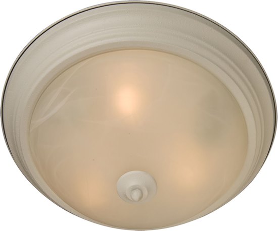 Foto para 60W Essentials - 584x-Flush Mount TW 3-lights Marble Glass MB Incandescent 