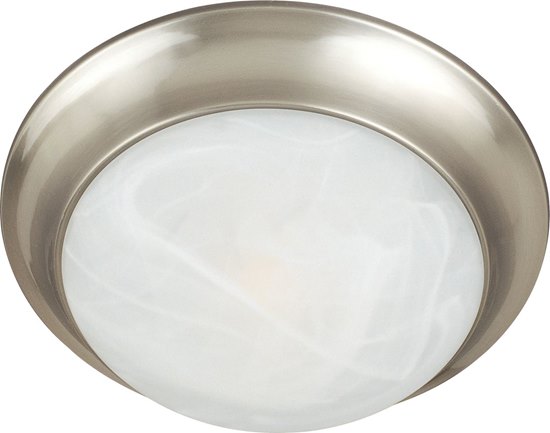 Foto para 60W Essentials - 5850-Flush Mount SN 3-lights Marble Glass MB Incandescent 