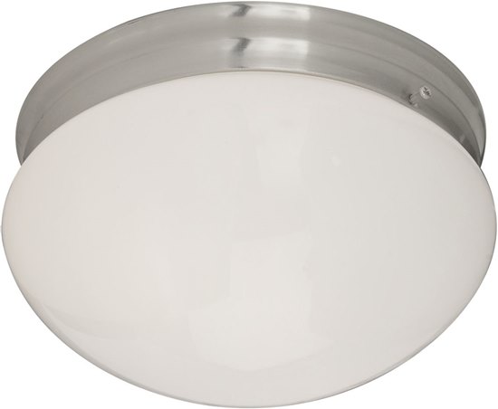 Picture of 60W Essentials - 588x-Flush Mount SN 2-lights White Glass MB Incandescent 8-Min