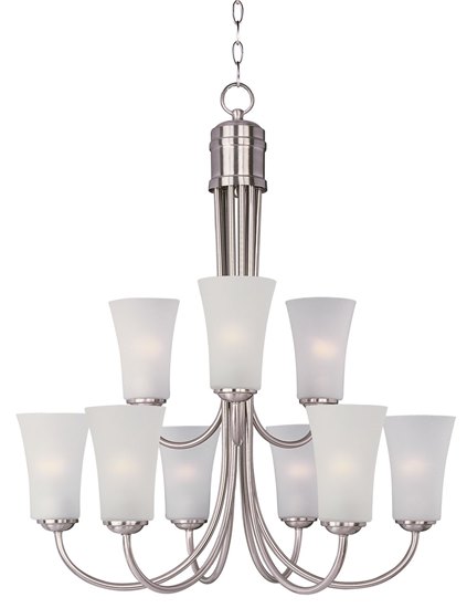 Picture of 60W Logan 9-Light Chandelier SN Frosted MB 