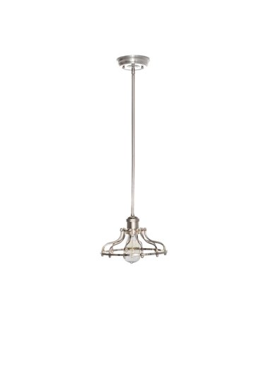 Foto para 60W Mini Hi-Bay 1-Light Pendant SN Metal MB Incandescent 10"x5.75" (OA HT 50")