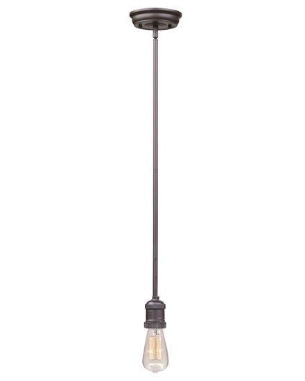 Picture of 60W Mini Hi-Bay 1-Light Pendant Stem Hung BZ MB Incandescent 5"x2.75" (OA HT 47") 10-Min