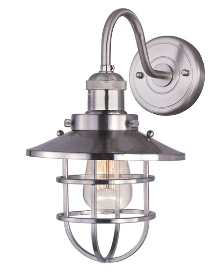 Foto para 60W Mini Hi-Bay 1-Light Wall Sconce SN MB 8"x15.5" 