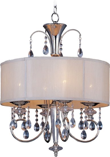 Picture of 60W Montgomery 4-Light Pendant PN Clear Glass CA Incandescent 36" Chain