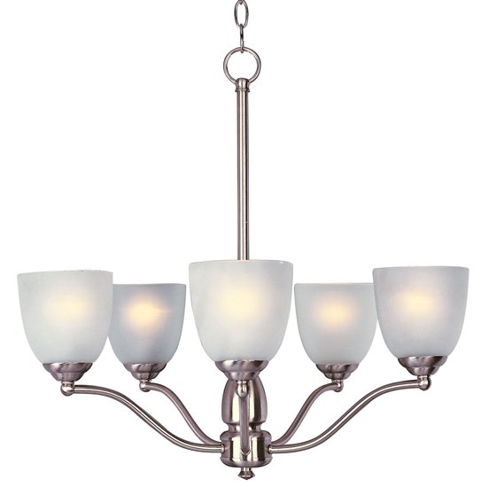 Foto para 60W Stefan 5-Light Chandelier SN Frosted MB 