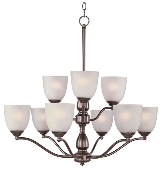 Foto para 60W Stefan 9-Light Chandelier OI Frosted MB 