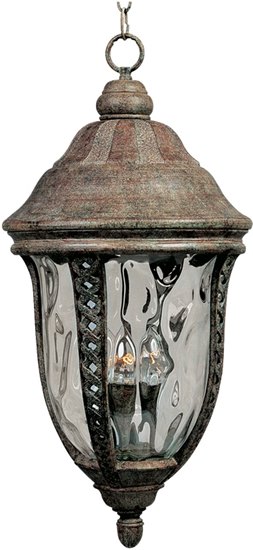 Foto para 60W Whittier Cast 3-Light Outdoor Hanging Lantern ET Water Glass Glass CA Incandescent 72" Chain