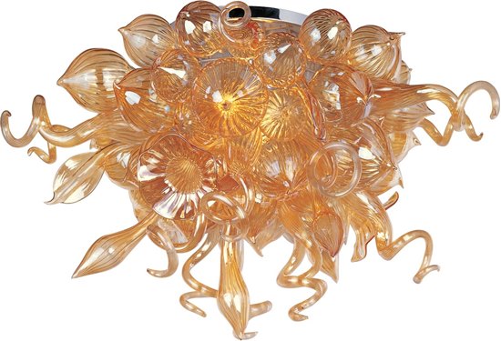 Picture of Mimi LED 12-Light Semi-Flush Mount PC Cognac Glass 