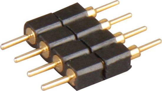 Foto para StarStrand 4-Pin Male-to-Male Connector (10/PK) 0.5"x0.5"x0.25" 10-Min