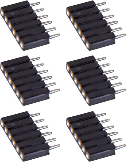 Picture of StarStrand 6-Pin Male Extender (6/PK) 0.5"x0.5"x0.25" 