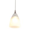 Picture of 5w Tungsten Module Dry Location Brushed Steel Cobalt LED Pendant with Mania Glass 5"Ø4"