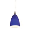 Foto para 5w Tungsten Module Dry Location Brushed Steel Frosted LED Pendant with Mania Glass 5"Ø4"