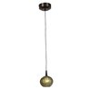 Foto para 5w Tungsten Module Dry Location Bronze Red Ribbed Opaline LED Pendant with Safari Opaline Glass