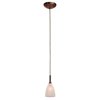 Picture of 40w Delta G9 G9 Halogen Dry Location Bronze Frosted Line Voltage Pendant with Mania Glass