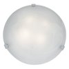 Foto para 39w (3 x 13) Mona GU-24 Spiral Fluorescent Damp Location Chrome Alabaster Flush-Mount (CAN Ø17.5")