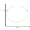 Picture of 26w (2 x 13) Mona GU-24 Spiral Fluorescent Damp Location Rust WH Flush-Mount 4.25"Ø12" (CAN Ø9.75")