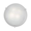 Foto para 26w (2 x 13) Mona GU-24 Spiral Fluorescent Damp Location White WH Flush-Mount 4.25"Ø12" (CAN Ø9.75")