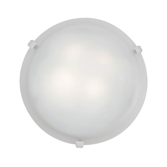 Picture of 26w (2 x 13) Mona GU-24 Spiral Fluorescent Damp Location White WH Flush-Mount 4.25"Ø12" (CAN Ø9.75")