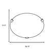 Picture of 26w (2 x 13) Mona GU-24 Spiral Fluorescent Damp Location Rust WH Flush-Mount 4.5"Ø16" (CAN Ø13.75")