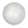 Foto para 26w (2 x 13) Mona GU-24 Spiral Fluorescent Damp Location White WH Flush-Mount 4.5"Ø16" (CAN Ø13.75")