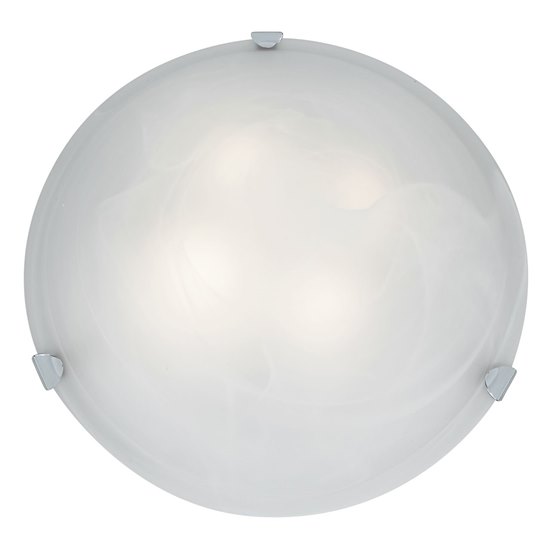 Foto para 39w (3 x 13) Mona GU-24 Spiral Fluorescent Damp Location Chrome WH Flush-Mount (CAN Ø17.5")