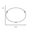 Picture of 39w (3 x 13) Mona GU-24 Spiral Fluorescent Damp Location Rust WH Flush-Mount (CAN Ø17.5")