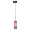 Foto para 5w Tungsten Module Dry Location Bronze Blue Lined LED Pendant with Anari Silk (l) Glass