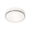 Picture of 26w Aero GU-24 Spiral Fluorescent Damp Location Chrome Opal Flush-Mount (CAN 1"Ø7.2")