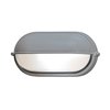 Picture of 60w Nauticus E-26 A-19 Incandescent Satin Frosted Wet Location Bulkhead 8.25"x4.25" (CAN 8"x4.4"x1")