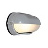 Foto para 60w Nauticus E-26 A-19 Incandescent Satin Frosted Wet Location Bulkhead 8.25"x4.25" (CAN 8"x4.4"x1")