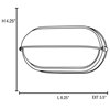 Picture of 60w Nauticus E-26 A-19 Incandescent Satin Frosted Wet Location Bulkhead 8.25"x4.25" (CAN 8"x4.4"x1")