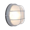 Picture of 60w Nauticus E-26 A-19 Incandescent Satin Frosted Wet Location Bulkhead Ø7" (CAN 1"Ø7")