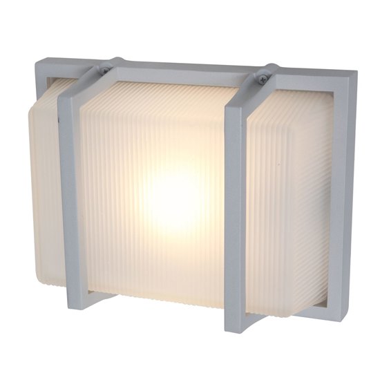 Picture of 10.8w Neptune Module Satin Ribbed Frosted Marine Grade Wet Location LED Wall Fixture 10.5"x8.25" (CAN 7"x4.6")