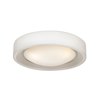 Picture of 60w Splash E-26 A-19 Incandescent Damp Location Chrome Opal Glass Flushmount (CAN 1"Ø7.5")