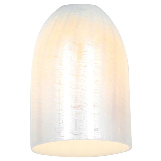 Foto para Inari Silk Wicker White Pinot Pendant Glass Shade