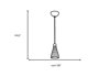 Picture of 35w Cavo GY6.35 Bi-Pin Halogen Dry Location Bronze Metal Italian Wire Glass UJ Mini Pendant excluding Mono-Pod